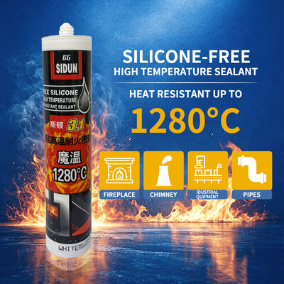 良い価格 高温接着レンジフードステンレス鋼ダクトシーリング 1280℃難燃性耐火接着剤 オンライン